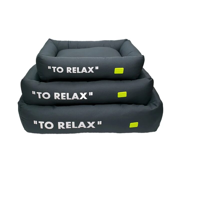 Cama Lisa Retangular Microfibra Urban Puppy para Cães e Gatos Cinza
